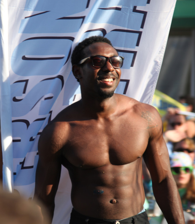 man with good body topless
