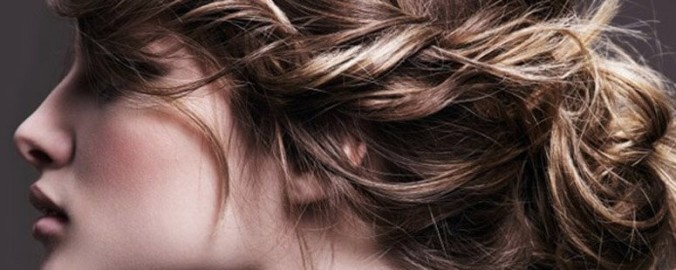 woman with curly hair
