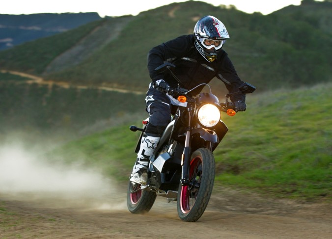 man riding motorbike