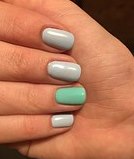 green theme nail airt