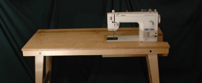 sewing machine on table