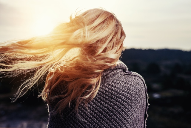 woman with blond hair
